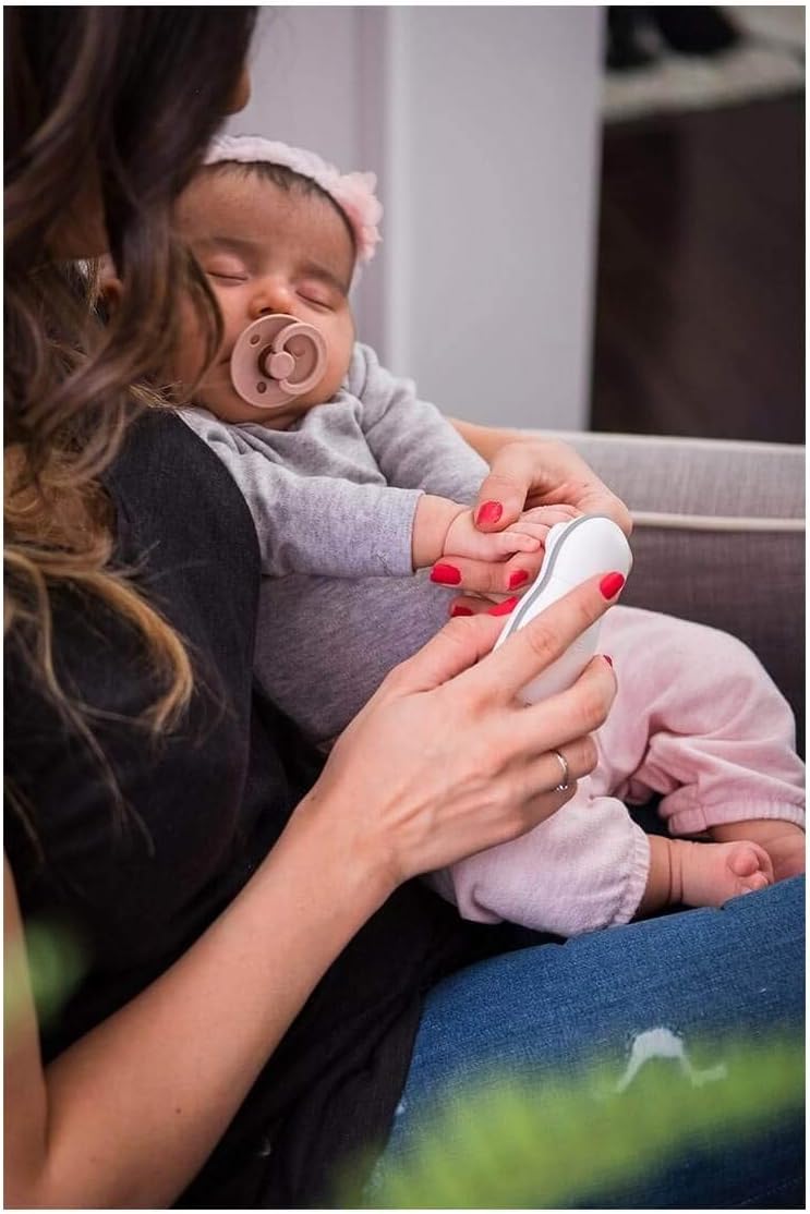 bblüv - Trimö - Electric Nail Clippers for Newborn Baby up to Toddler (0 to 12 Months+) - 2 Speed Switch, Gentle and Quiet Fingernail and Toenail Clippers - Carrying Case Included - LittleTreasures