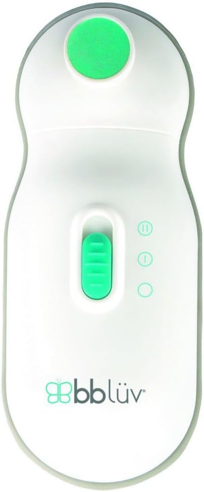 bblüv - Trimö - Electric Nail Clippers for Newborn Baby up to Toddler (0 to 12 Months+) - 2 Speed Switch, Gentle and Quiet Fingernail and Toenail Clippers - Carrying Case Included - LittleTreasures