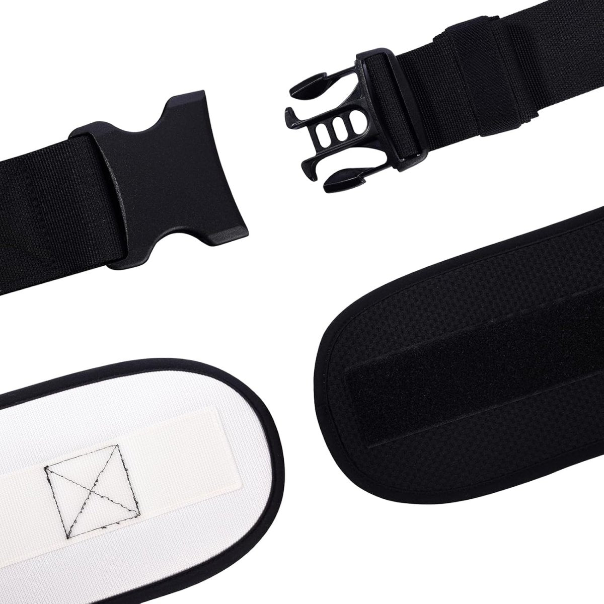 Bebamour Mesh Baby Carrier Front and Back Carry Baby to Toddler Baby Hip Carrier with Head Hood & 3 Pieces Teething Pads& Waist Extenders & Storage Bag (New Black) - LittleTreasures