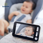 Bebcare Motion - Smart Video Baby Monitor: 4.3" Ultra - Clear Screen, 360° Pan - and - Tilt Camera, Temperature Sensor, Motion and Sound Alert, Auto Baby Tracking Camera (Without Breathing Sensor Mat) - LittleTreasures