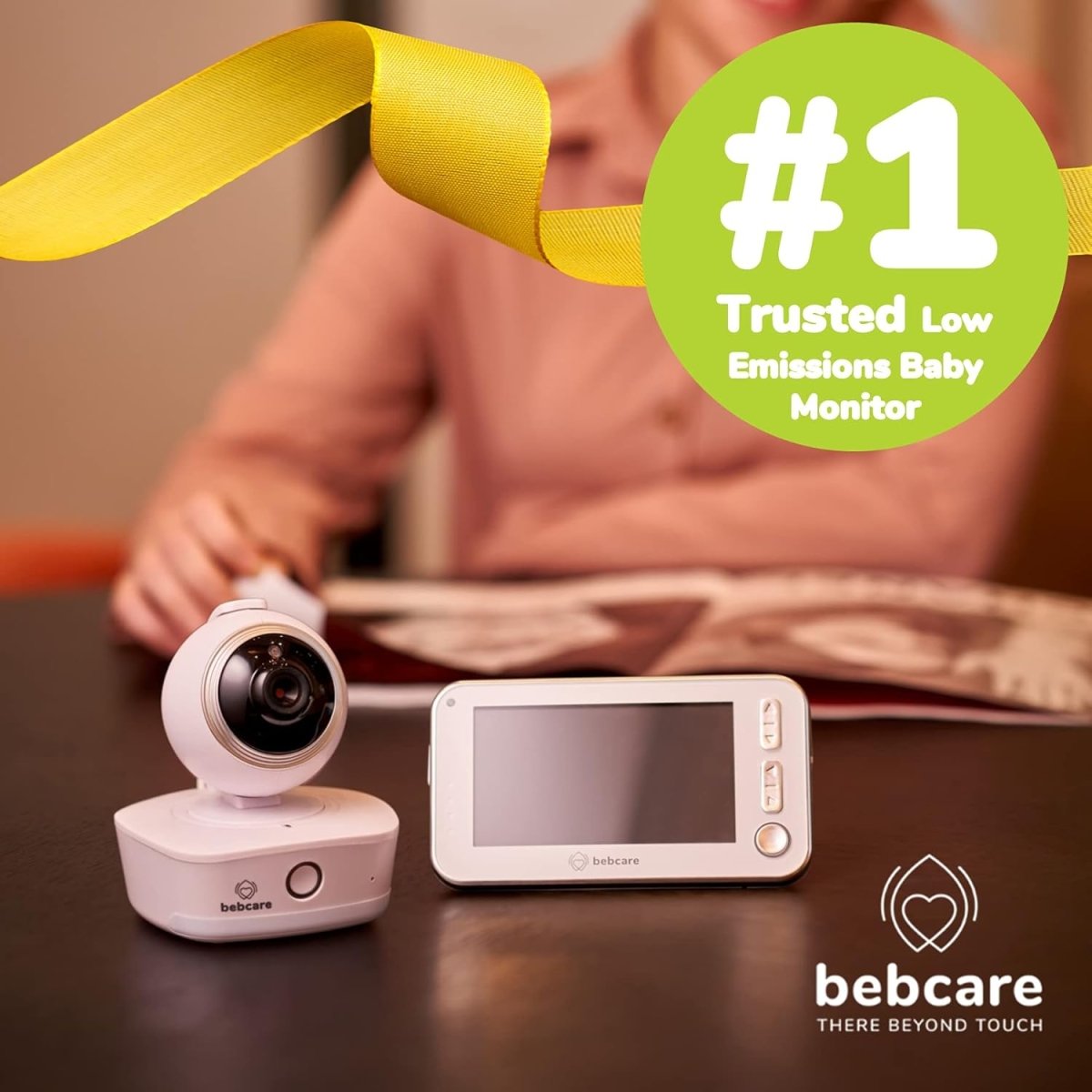 Bebcare Motion - Smart Video Baby Monitor: 4.3" Ultra - Clear Screen, 360° Pan - and - Tilt Camera, Temperature Sensor, Motion and Sound Alert, Auto Baby Tracking Camera (Without Breathing Sensor Mat) - LittleTreasures