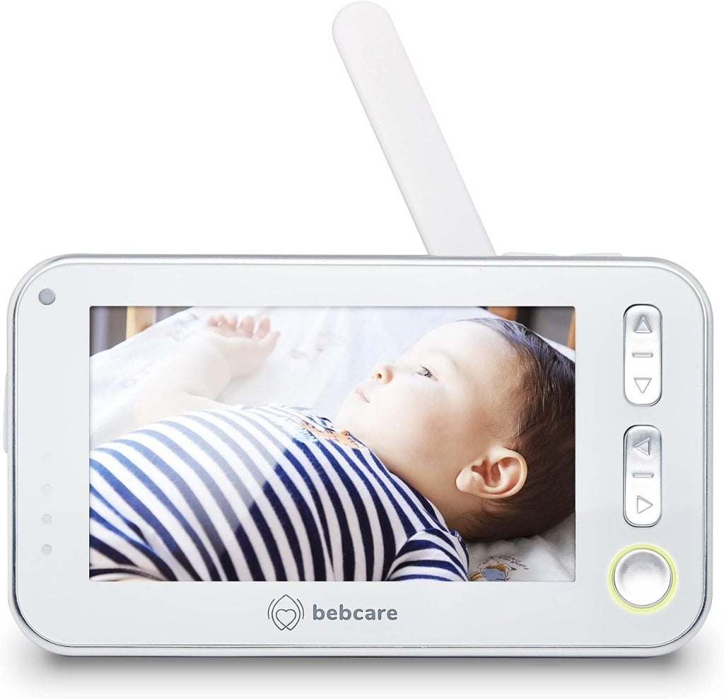 Bebcare Motion - Smart Video Baby Monitor: 4.3" Ultra - Clear Screen, 360° Pan - and - Tilt Camera, Temperature Sensor, Motion and Sound Alert, Auto Baby Tracking Camera (Without Breathing Sensor Mat) - LittleTreasures