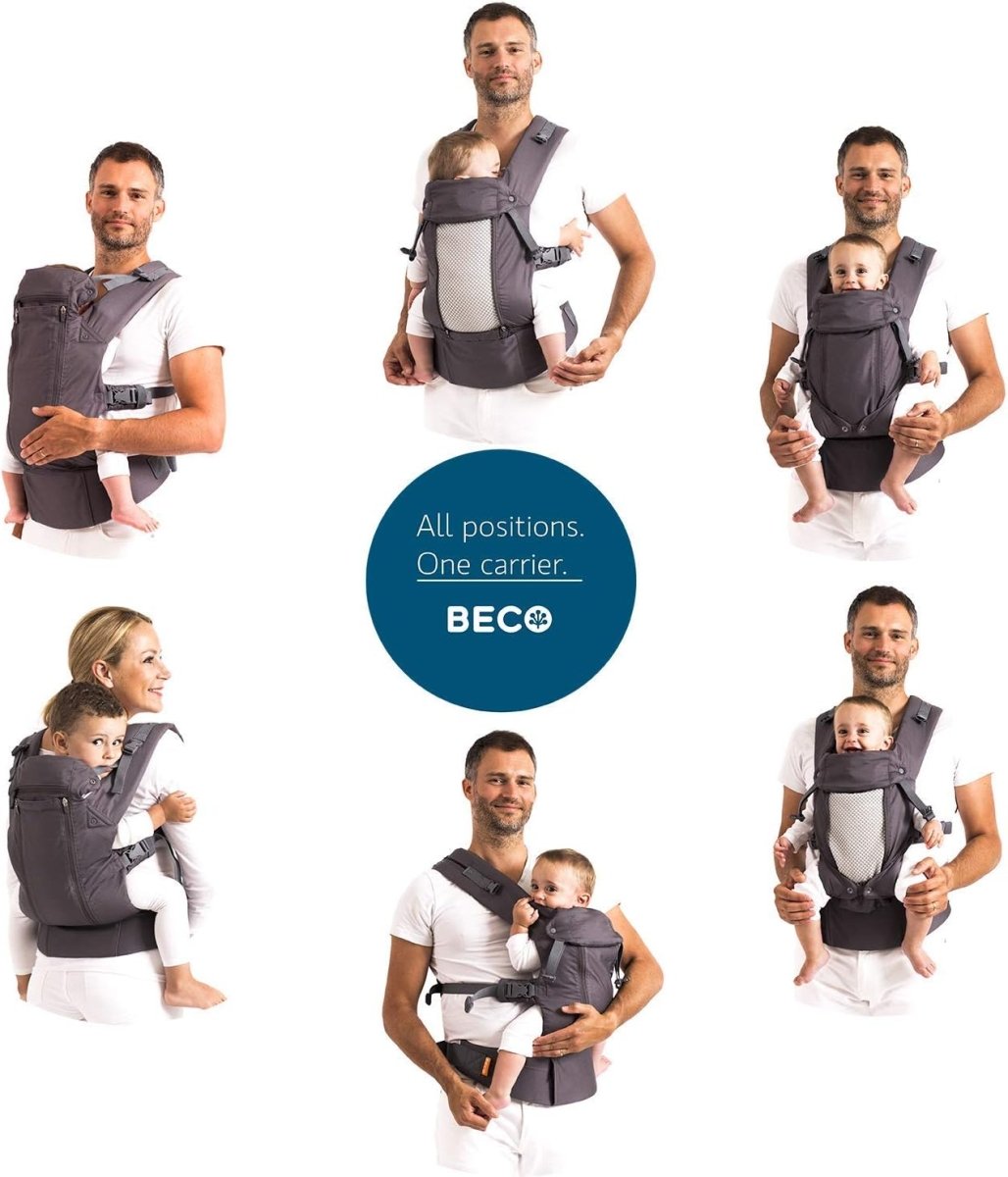 Beco 8 Baby Carrier Newborn to Toddler - Cool Hybrid Baby Body Carrier - Baby Carrier Backpack & Baby Front Carrier with Adjustable Seat - Ergonomic Baby Holder Carrier 7 - 45 lbs (Teal) - LittleTreasures