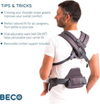 Beco 8 Baby Carrier Newborn to Toddler - Cool Hybrid Baby Body Carrier - Baby Carrier Backpack & Baby Front Carrier with Adjustable Seat - Ergonomic Baby Holder Carrier 7 - 45 lbs (Teal) - LittleTreasures