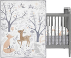 Bedtime Originals 3 Piece Crib Bedding Set, Deer Park, Multicolor - LittleTreasures