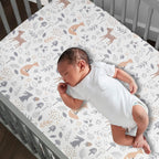 Bedtime Originals 3 Piece Crib Bedding Set, Deer Park, Multicolor - LittleTreasures