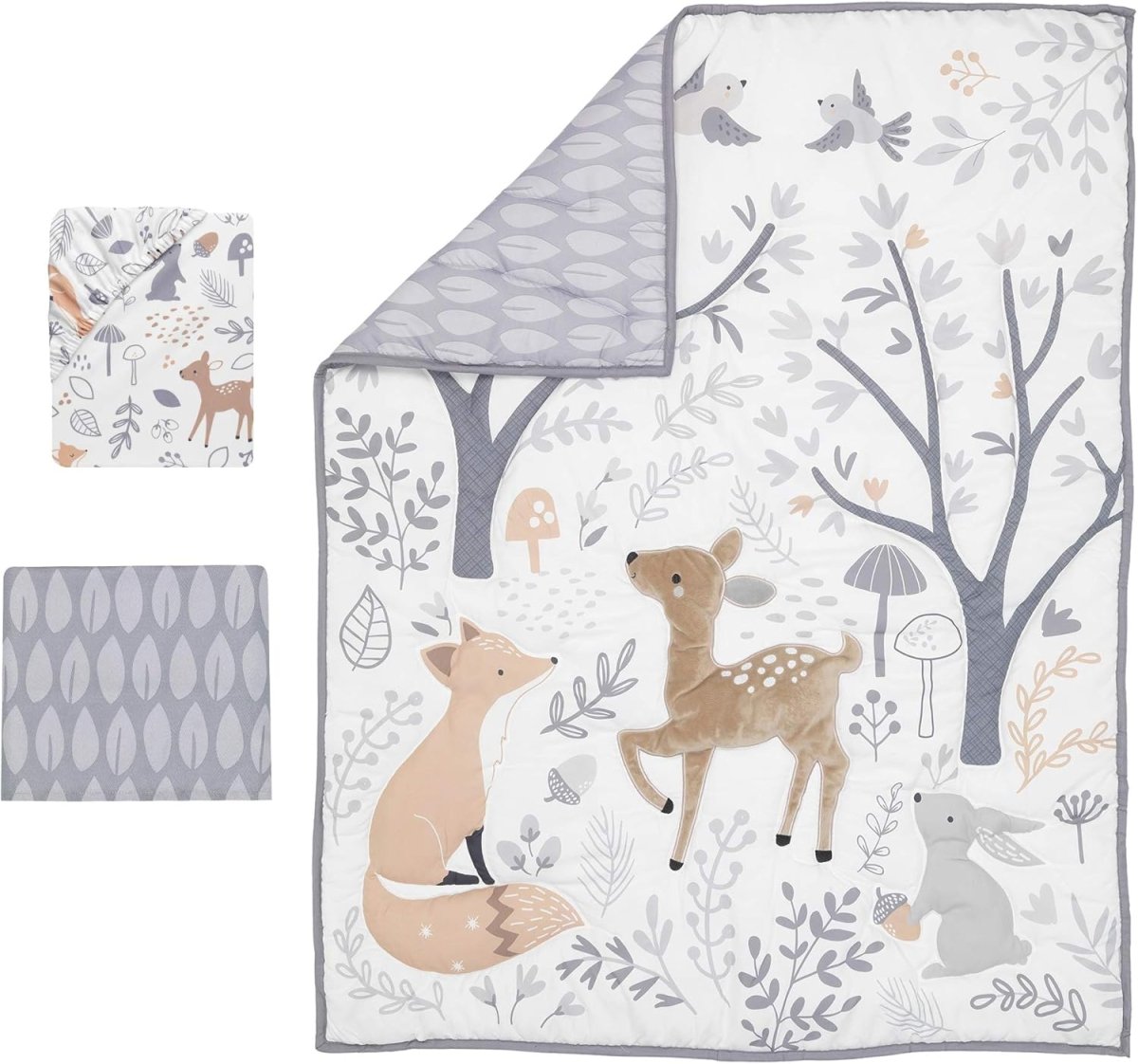 Bedtime Originals 3 Piece Crib Bedding Set, Deer Park, Multicolor - LittleTreasures