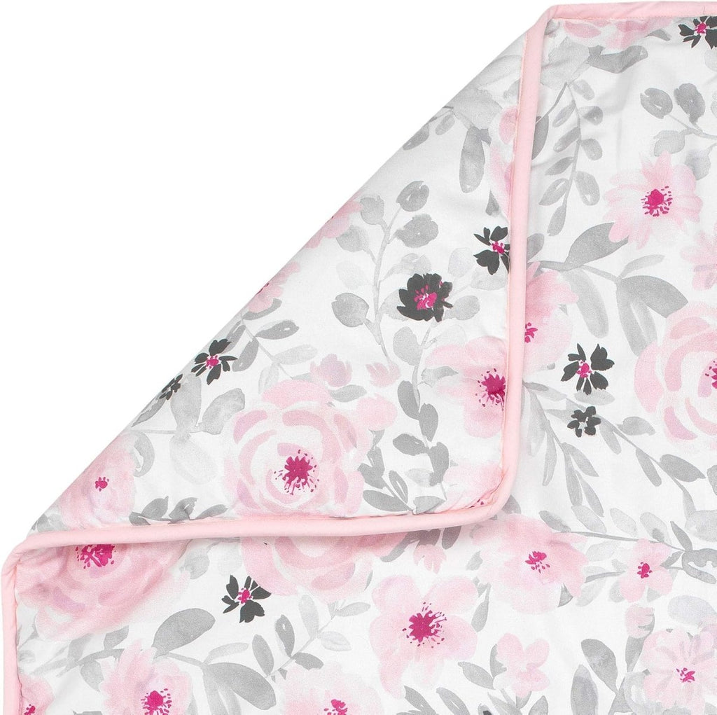 Bedtime Originals Blossom Pink Watercolor Floral 3 - Piece Baby Crib Bedding Set - LittleTreasures