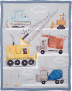 Bedtime Originals Construction Zone 3 - Piece Trucks Nursery Baby Crib Bedding Set - LittleTreasures