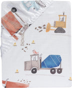 Bedtime Originals Construction Zone 3 - Piece Trucks Nursery Baby Crib Bedding Set - LittleTreasures