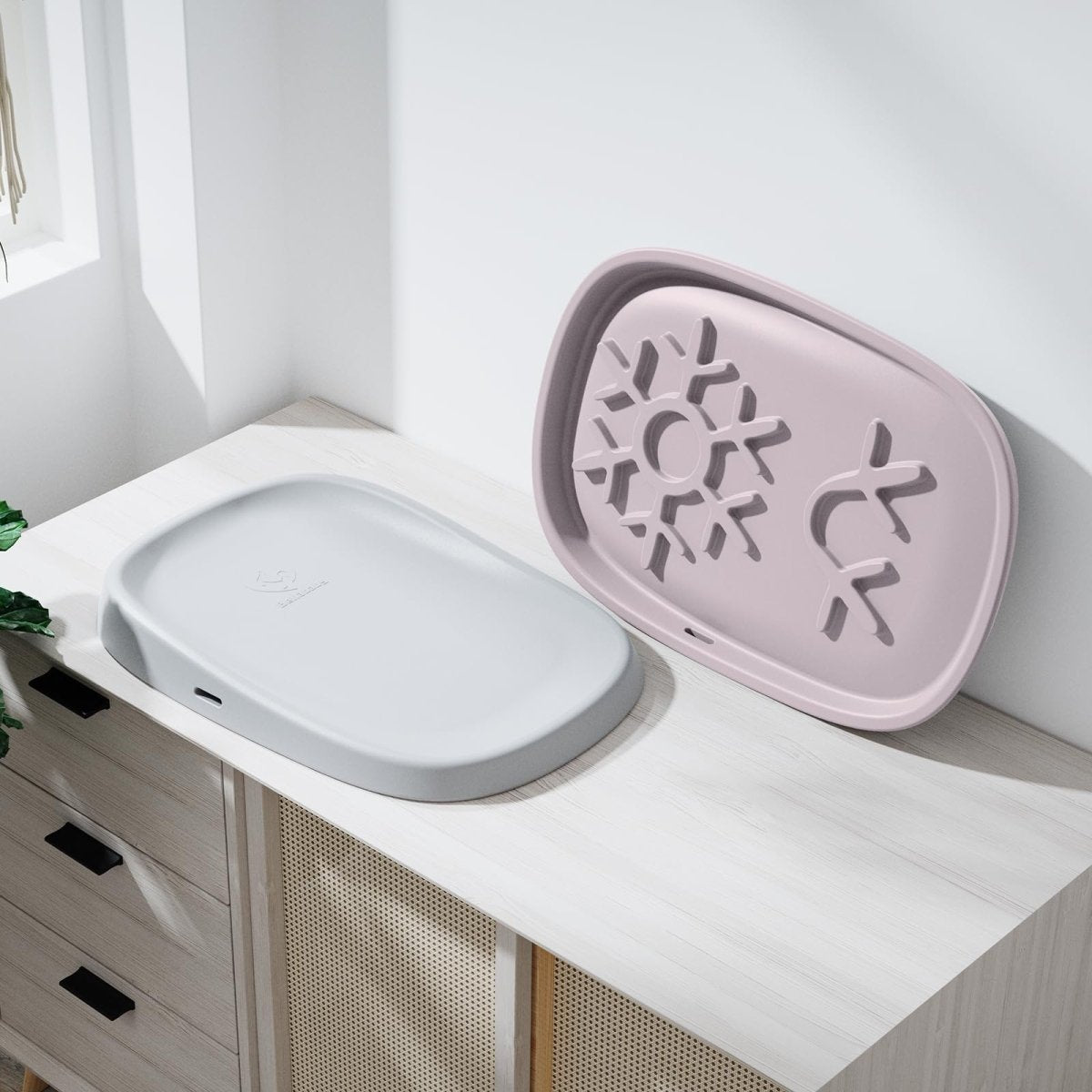 Bellababy Baby Changing Pad, Soft & Comfortable, Easy to Clean, Lightweight & Portable, Waterproof Diaper Changing Pad, Non - Slip, Polyurethane (PU), 27.6” x 19.2” x 2.9”, Pink - LittleTreasures