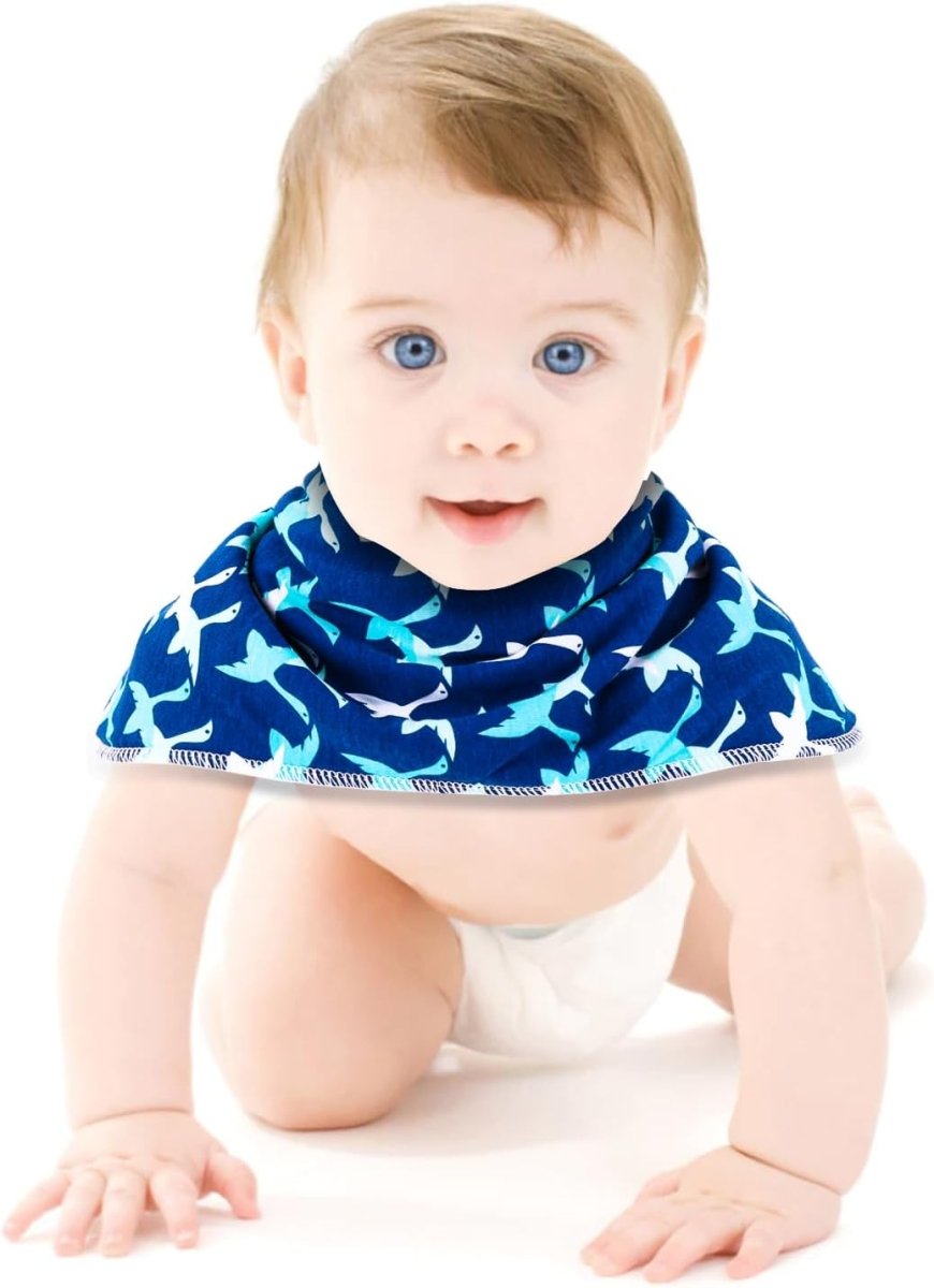 Benoxine Ultra - Soft 2 - in - 1 Organic Cotton Baby Burp Cloths Set - LittleTreasures