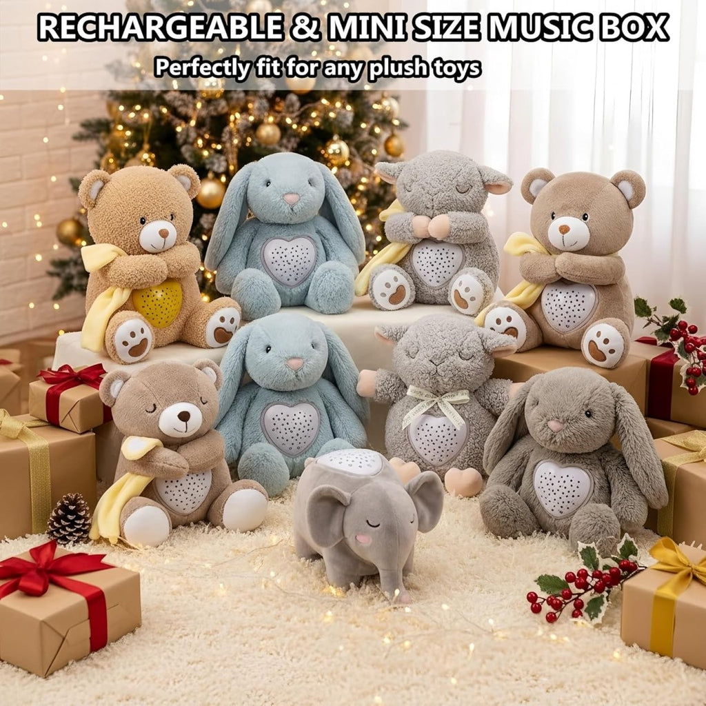 BEREST A13 White Noise Machine & Baby Sleep Soother with 15 Soothing Sounds & Projector Night Light Music Box, Cry Sensor, Rechargeable Lithium Battery, Portable for Newborns, Toddlers, Attaches to Crib - LittleTreasures