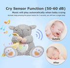 BEREST Rechargeable Dreamy Sheep, Baby Cry Sensor Mom's Heartbeat Lullabies White Noise Machine, Nursery Decor Night Light Projector, Toddler Crib Sleeping Aid, Baby Shower Gifts Portable - LittleTreasures