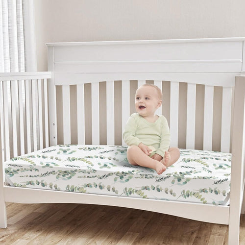 Bimocosy Crib Sheets 4 Pack for Boys and Girls, Baby Neutral Crib Fitted Sheets for Standard Crib & Toddler Mattress, Super Soft Breathable Fitted Crib Sheet Set 52"x28", (Leaf) - LittleTreasures