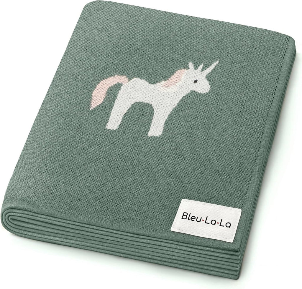 Bleu La La Cotton Baby Sheep Blanket - Soft, Warm & Breathable - LittleTreasures