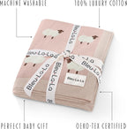 Bleu La La Cotton Baby Sheep Blanket - Soft, Warm & Breathable - LittleTreasures