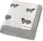 Bleu La La Cotton Baby Sheep Blanket - Soft, Warm & Breathable - LittleTreasures
