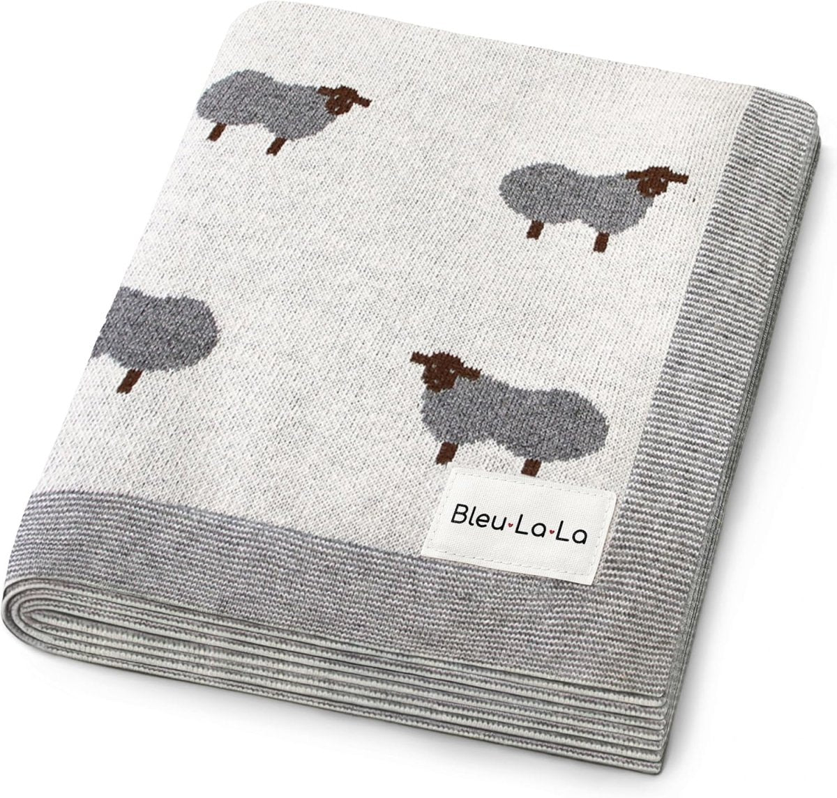 Bleu La La Cotton Baby Sheep Blanket - Soft, Warm & Breathable - LittleTreasures