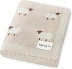 Bleu La La Cotton Baby Sheep Blanket - Soft, Warm & Breathable - LittleTreasures