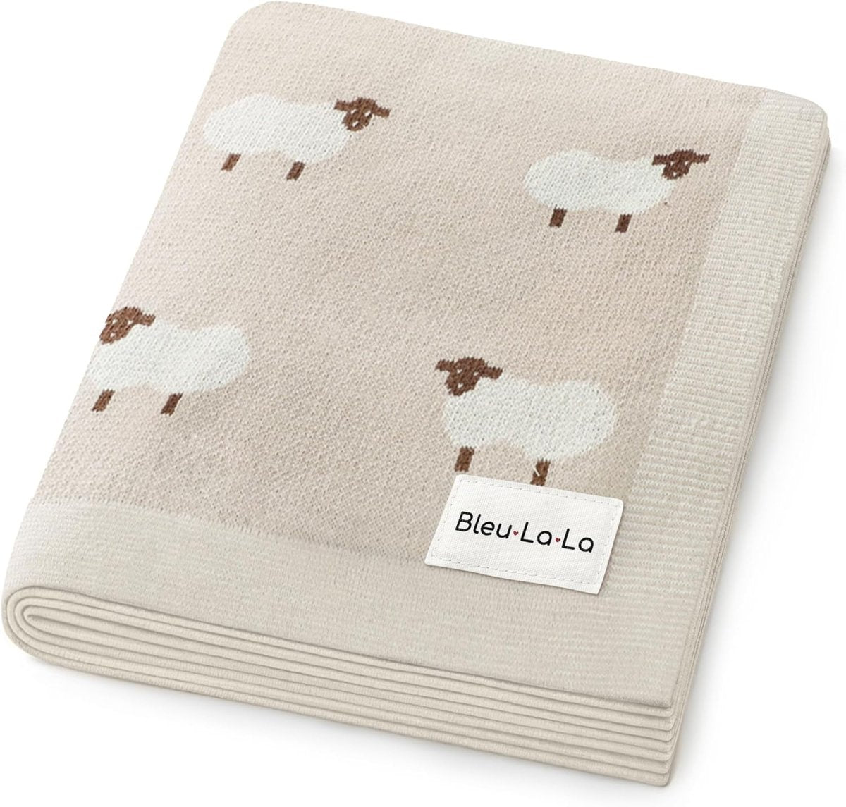 Bleu La La Cotton Baby Sheep Blanket - Soft, Warm & Breathable - LittleTreasures
