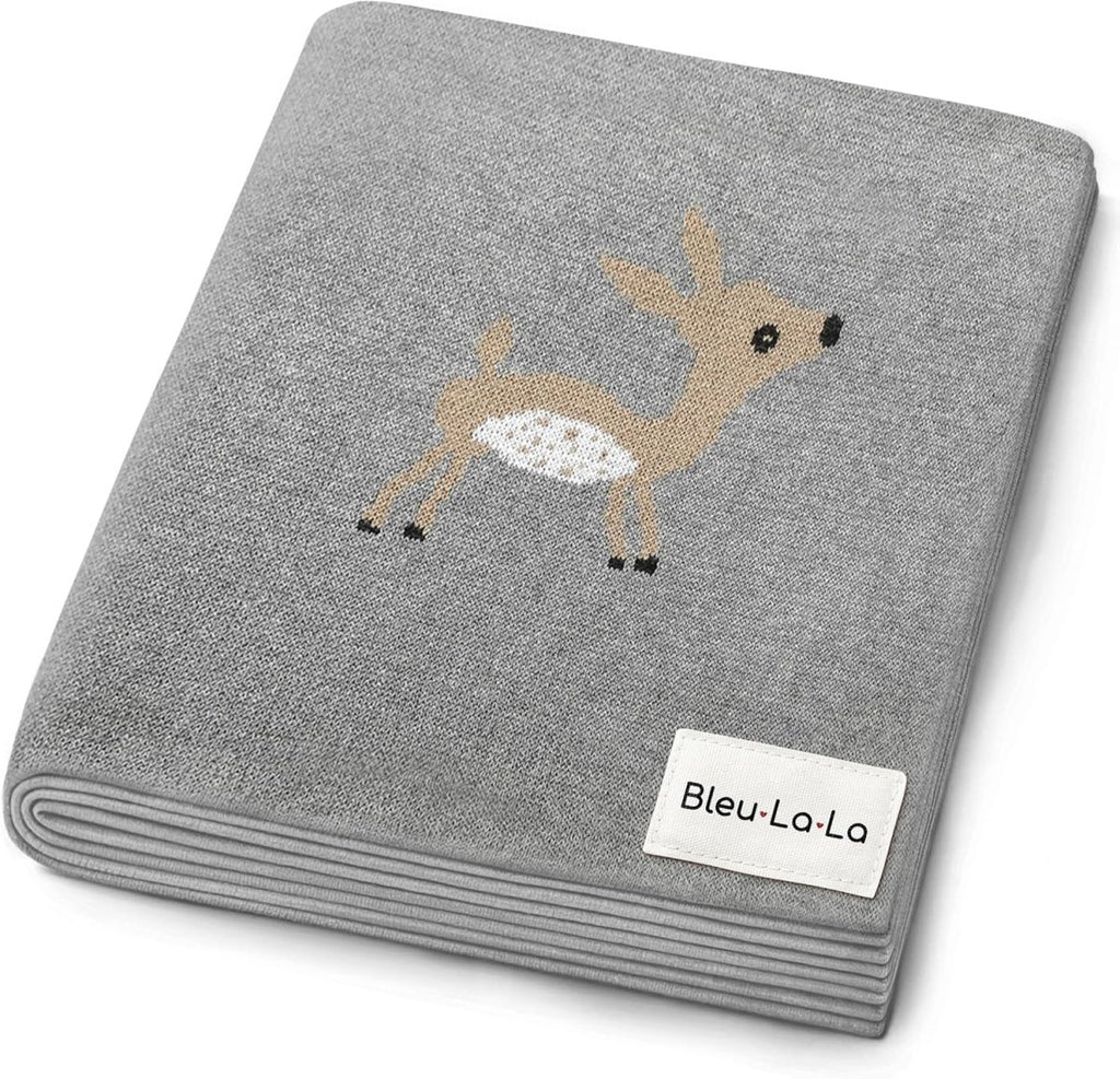 Bleu La La Cotton Baby Sheep Blanket - Soft, Warm & Breathable - LittleTreasures