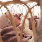 Bleu La La Organic Cotton Baby Blanket - Sugar Plum Comfort - LittleTreasures