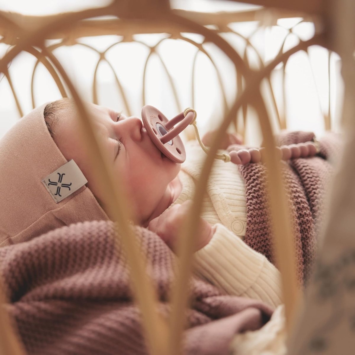 Bleu La La Organic Cotton Baby Blanket - Sugar Plum Comfort - LittleTreasures