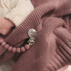 Bleu La La Organic Cotton Baby Blanket - Sugar Plum Comfort - LittleTreasures