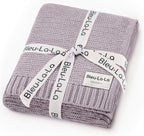 Bleu La La Organic Cotton Baby Blanket - Sugar Plum Comfort - LittleTreasures