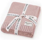 Bleu La La Organic Cotton Baby Blanket - Sugar Plum Comfort - LittleTreasures