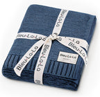 Bleu La La Organic Cotton Baby Blanket - Sugar Plum Comfort - LittleTreasures