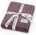 Bleu La La Organic Cotton Baby Blanket - Sugar Plum Comfort - LittleTreasures