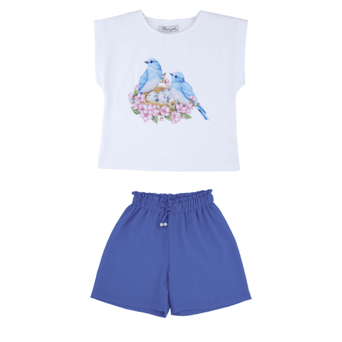 Blue Bird Girls Casual Set - LittleTreasures