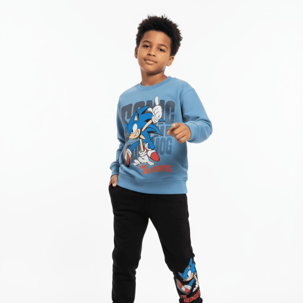 Blue Hedgehog Boys Joggers Set - LittleTreasures