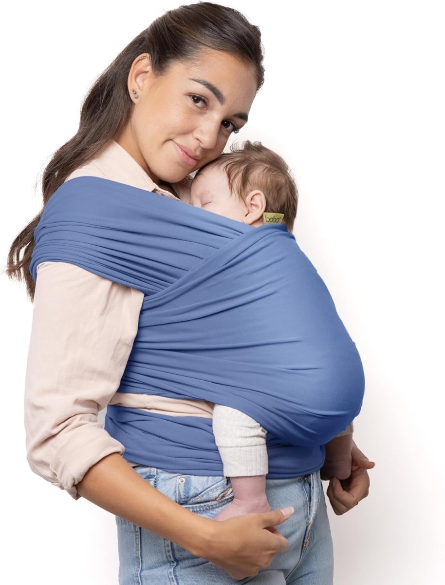 Boba Baby Wrap Carrier – Original Baby Sling Carrier for Newborns (7–35 lbs), Soft, Secure, Hands - Free & Ergonomic, Ideal for Comfortable Bonding, New Parents (Serenity Bloom) - LittleTreasures