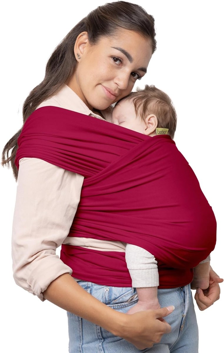 Boba Baby Wrap Carrier – Original Baby Sling Carrier for Newborns (7–35 lbs), Soft, Secure, Hands - Free & Ergonomic, Ideal for Comfortable Bonding, New Parents (Serenity Bloom) - LittleTreasures