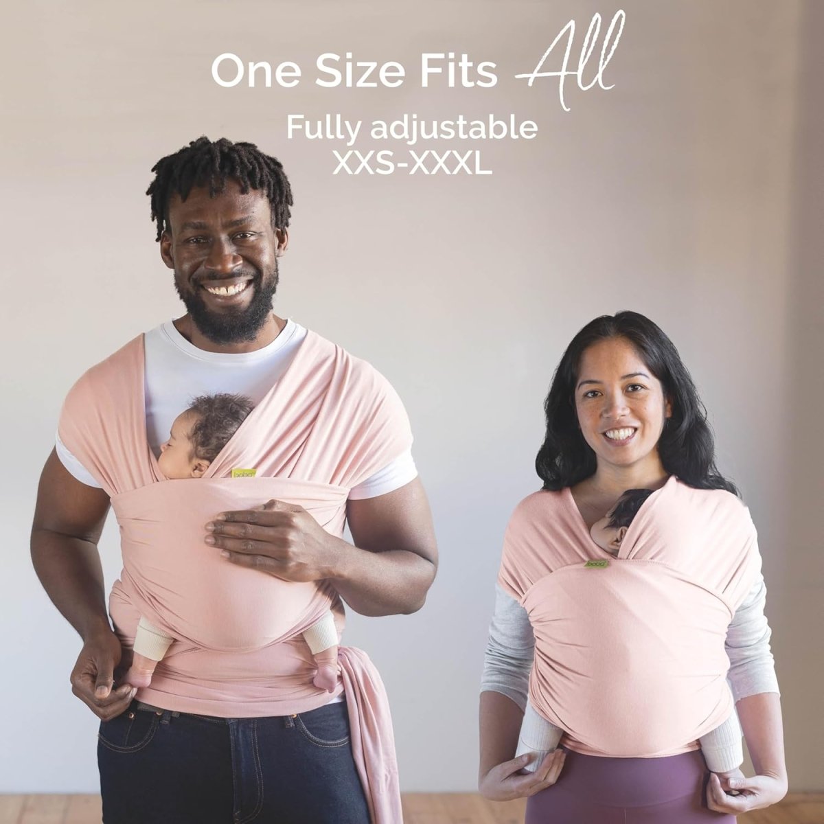 Boba Baby Wrap Carrier – Original Baby Sling Carrier for Newborns (7–35 lbs), Soft, Secure, Hands - Free & Ergonomic, Ideal for Comfortable Bonding, New Parents (Serenity Bloom) - LittleTreasures