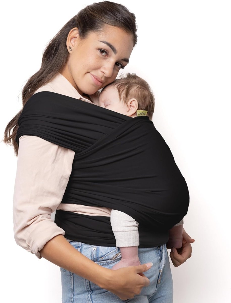 Boba Baby Wrap Carrier – Original Baby Sling Carrier for Newborns (7–35 lbs), Soft, Secure, Hands - Free & Ergonomic, Ideal for Comfortable Bonding, New Parents (Serenity Bloom) - LittleTreasures