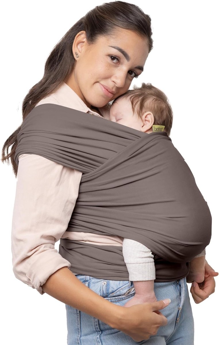 Boba Baby Wrap Carrier – Original Baby Sling Carrier for Newborns (7–35 lbs), Soft, Secure, Hands - Free & Ergonomic, Ideal for Comfortable Bonding, New Parents (Serenity Bloom) - LittleTreasures