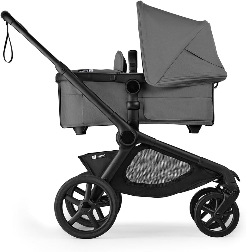 Bugaboo Kangaroo Single to Double Tandem Stroller with Seat and pram for All Terrains - Moon Grey - LittleTreasures