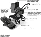 Bugaboo Kangaroo Single to Double Tandem Stroller with Seat and pram for All Terrains - Moon Grey - LittleTreasures
