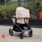 Bugaboo Kangaroo Single to Double Tandem Stroller with Seat and pram for All Terrains - Moon Grey - LittleTreasures