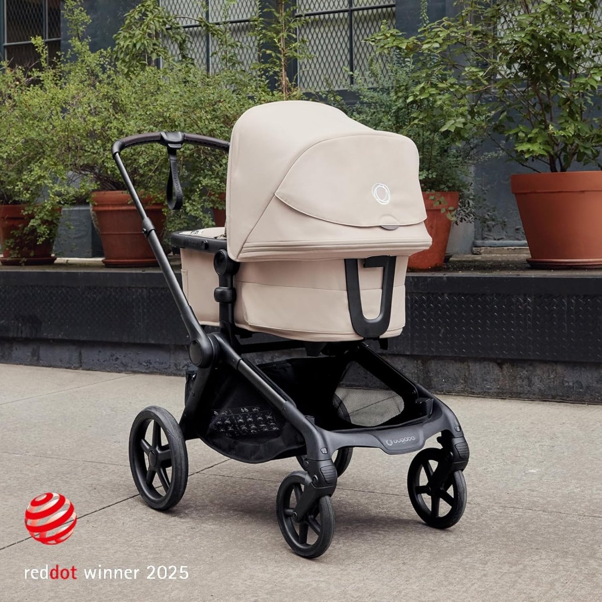 Bugaboo Kangaroo Single to Double Tandem Stroller with Seat and pram for All Terrains - Moon Grey - LittleTreasures
