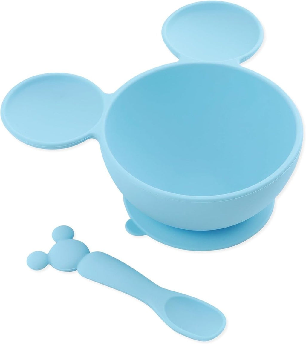 Bumkins Silicone Mickey Baby Feeding Set with Suction Bowl - LittleTreasures