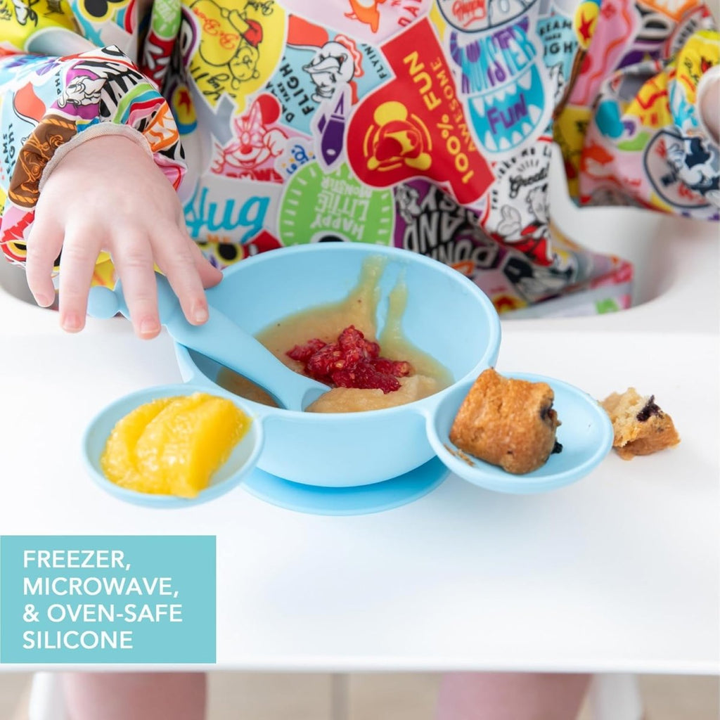 Bumkins Silicone Mickey Baby Feeding Set with Suction Bowl - LittleTreasures
