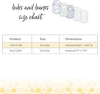 Burt's Bees Organic Cotton Baby Burp Cloths 5 - Pack Set - LittleTreasures