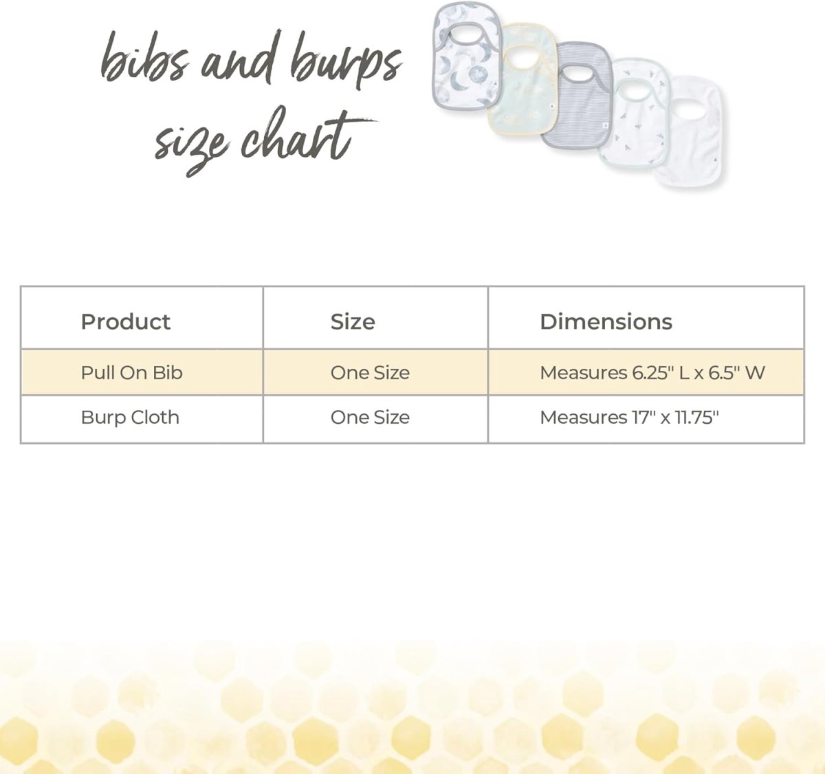 Burt's Bees Organic Cotton Baby Burp Cloths 5 - Pack Set - LittleTreasures