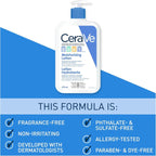 CeraVe BABY Moisturizing Lotion, Gentle Skin Care for Face & Body with Ceramides, Hyaluronic Acid, Niacinamide & Vitamin E. Fragrance - Free, Paraben - Free, Dye - free. Sensitive skin, non - greasy, 473ML - LittleTreasures