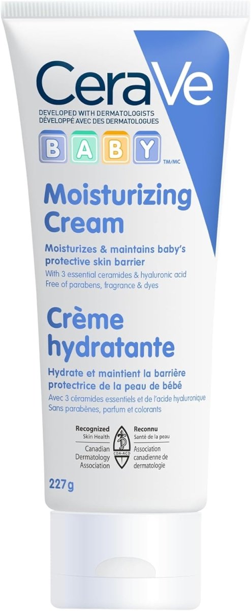 CeraVe BABY Moisturizing Lotion, Gentle Skin Care for Face & Body with Ceramides, Hyaluronic Acid, Niacinamide & Vitamin E. Fragrance - Free, Paraben - Free, Dye - free. Sensitive skin, non - greasy, 473ML - LittleTreasures